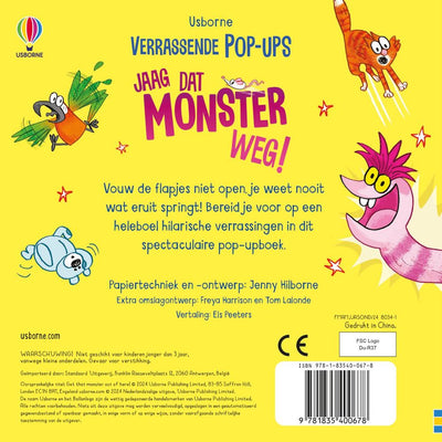 Verjage das Monster! Pop-up-Buch. 3+