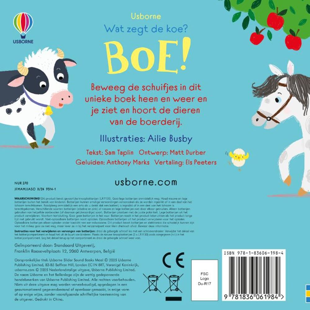 Klangbuch: Was sagt die Kuh? boo! 1+