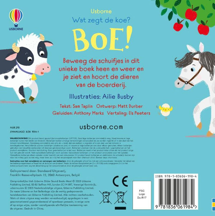 Klangbuch: Was sagt die Kuh? boo! 1+