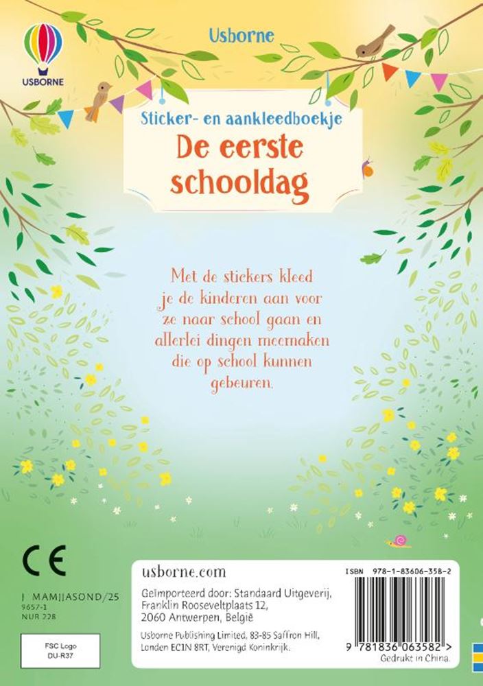 Stickerbuch: Der erste Schultag 3+