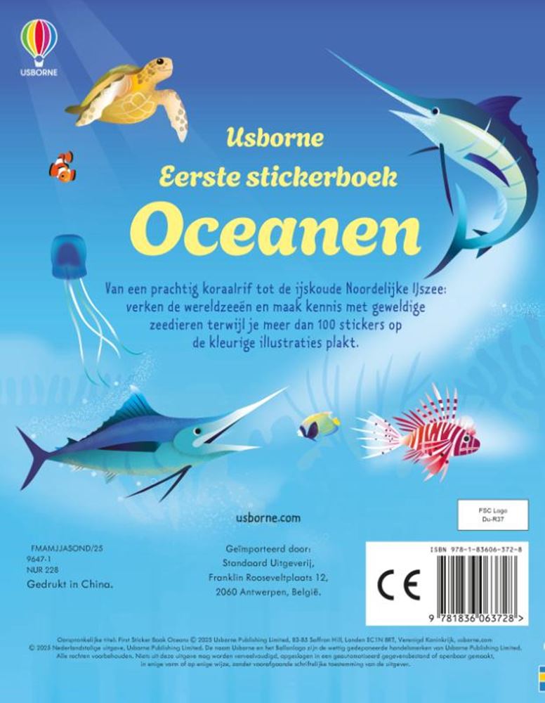 Stickerbuch: Ozeane. 3+