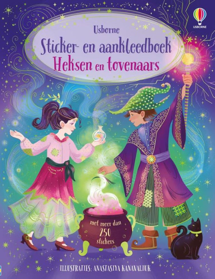 Stickerbuch: Hexen und Zauberer 3+