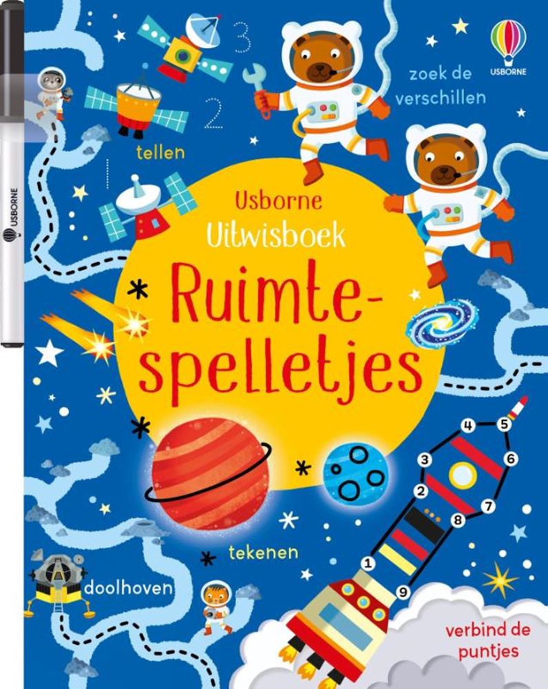 Löschbuch: Weltraumspiele 3+
