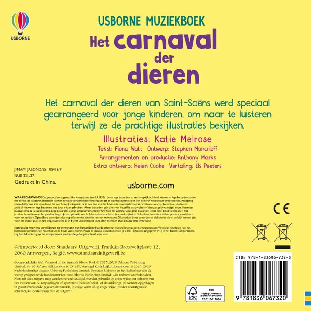 Klangbuch Der Karneval der Tiere 3+