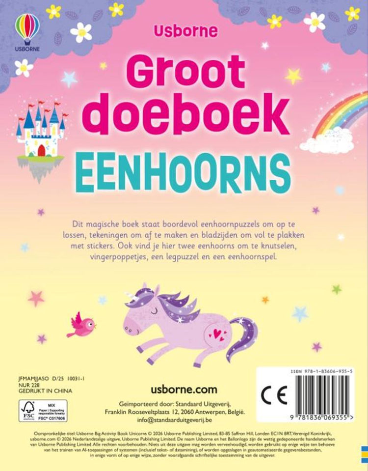 Großes Aktivitätsbuch Einhörner 4+