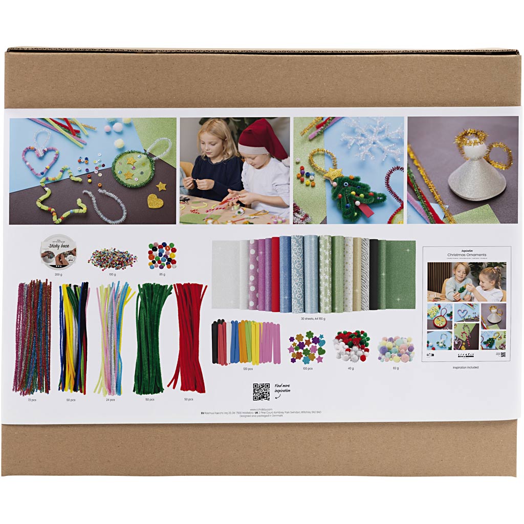 Creativ Firmengruppe Set Bunte Weihnachten, Weihnachtsfiguren, verschiedene Farben, 1 Box