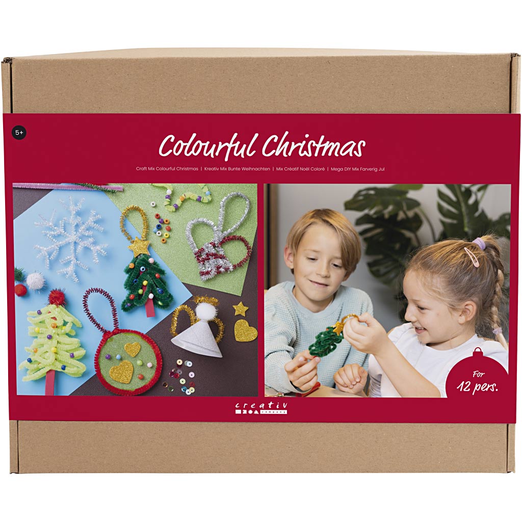 Creativ Firmengruppe Set Bunte Weihnachten, Weihnachtsfiguren, verschiedene Farben, 1 Box