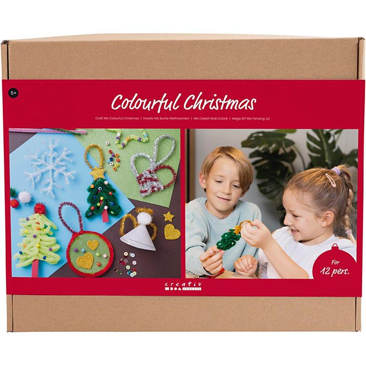 Creativ Firmengruppe Set Bunte Weihnachten, Weihnachtsfiguren, verschiedene Farben, 1 Box