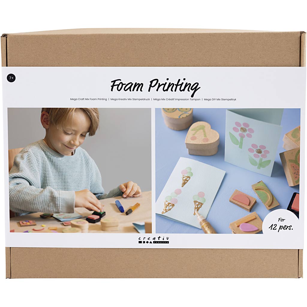 Creativ Company Group Set Schaumstoffdrucke, Karten und Boxen, 1 Box