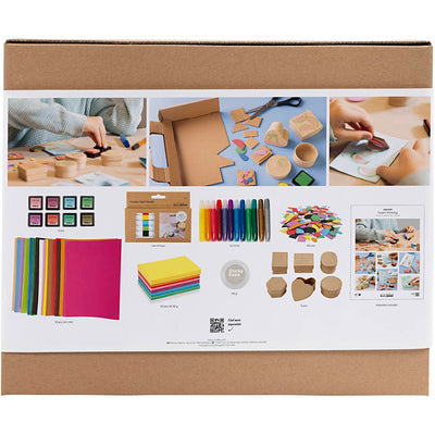 Creativ Company Group Set Schaumstoffdrucke, Karten und Boxen, 1 Box