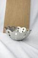 Obstschale aus Edelstahl 24x10cm.