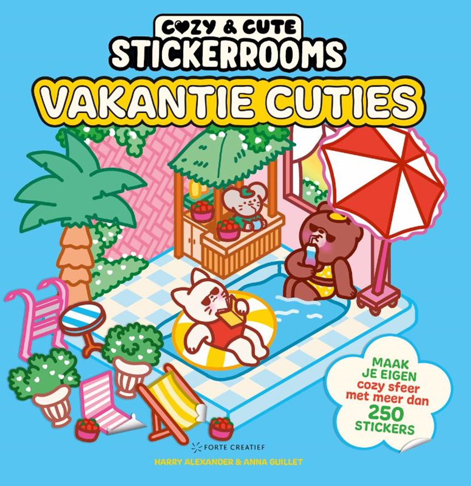 Gemütliches Stickerbuch für Urlaubssüße –