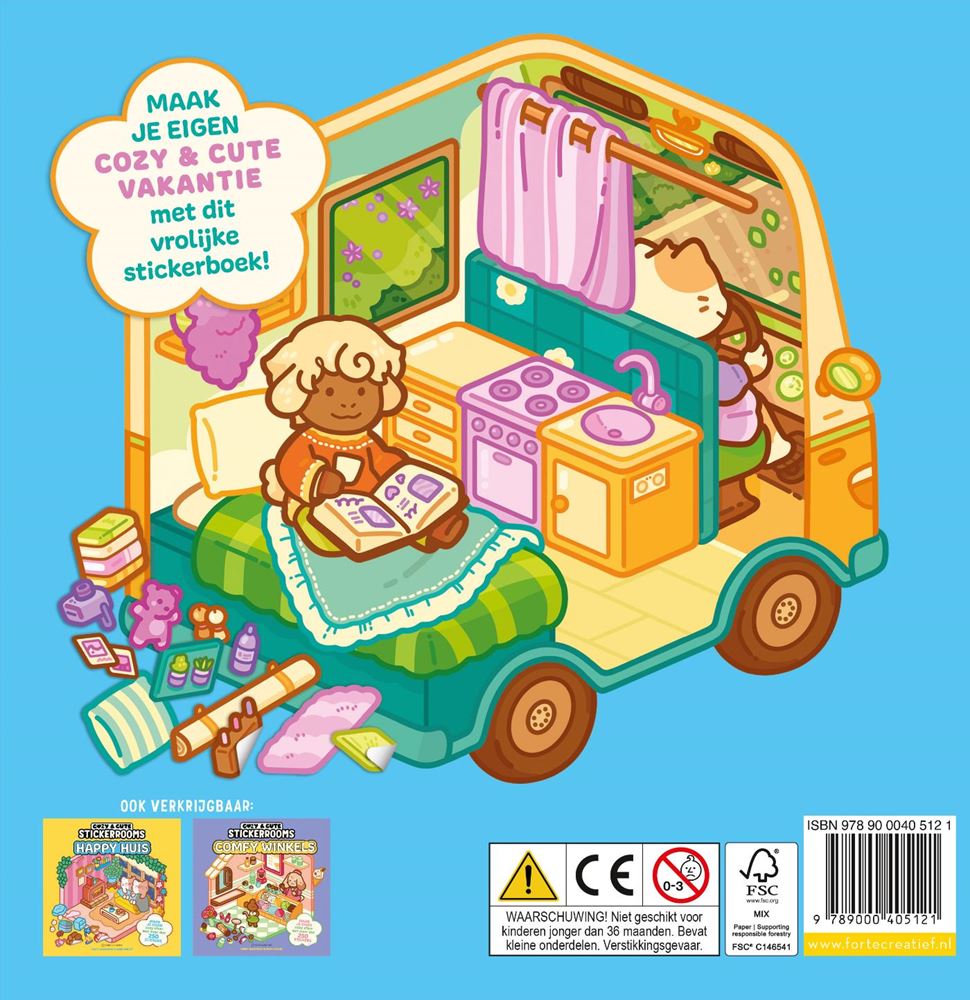 Gemütliches Stickerbuch für Urlaubssüße –