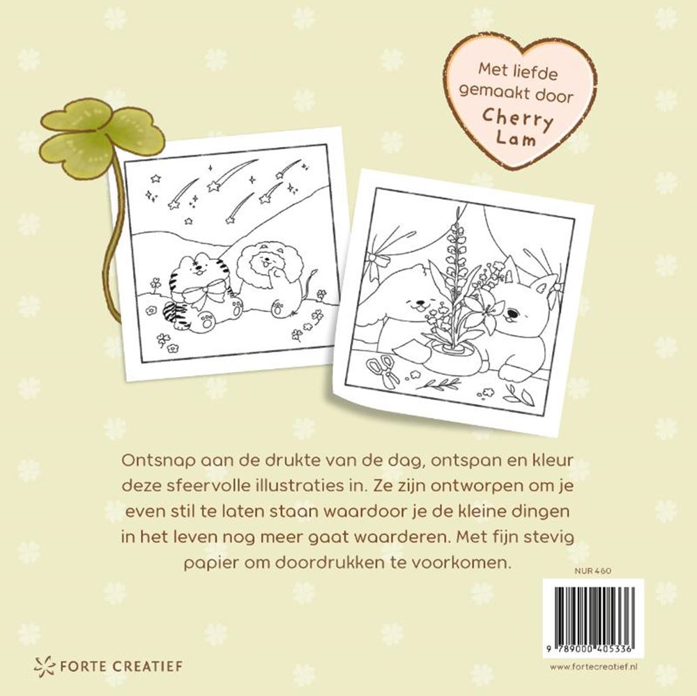 Gemütlicher Malbuch-Charm –