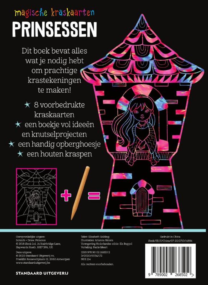 Zauberhafte Rubbelkarten Prinzessinnen von Central Book House