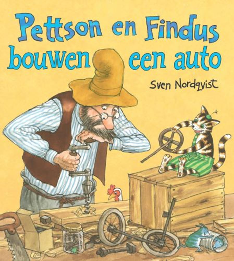 Petterson und Findus bauen ein Auto