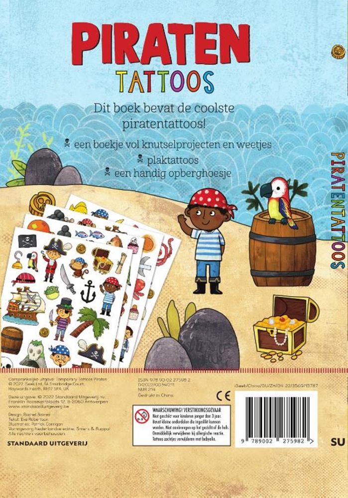WPG Uitgevers Tattoos Piraten