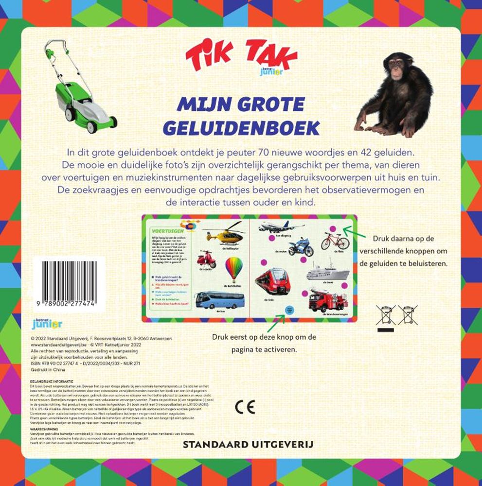 Tick ​​Tack großes Soundbuch, 42 Sounds.