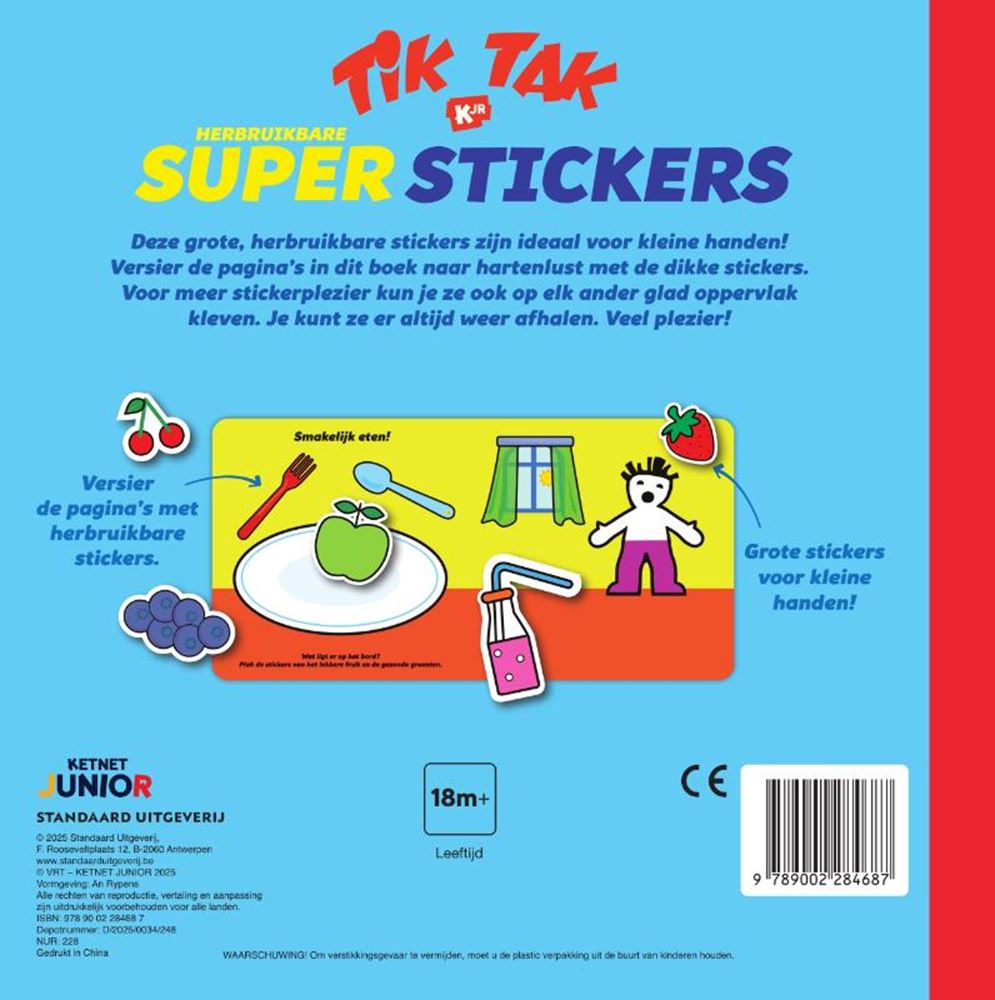 Pappbuch: Tick Tack: Super Sticker 1+