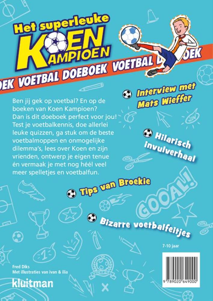 Verleger Kluitman, das superspaßige Koen Champion-Fußball-Aktivitätsbuch