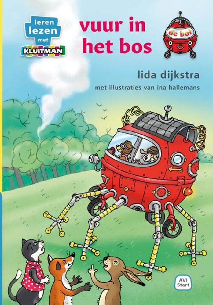 Herausgeber Kluitman de Bol Van Lif, Feuer im Avi-Start-Wald