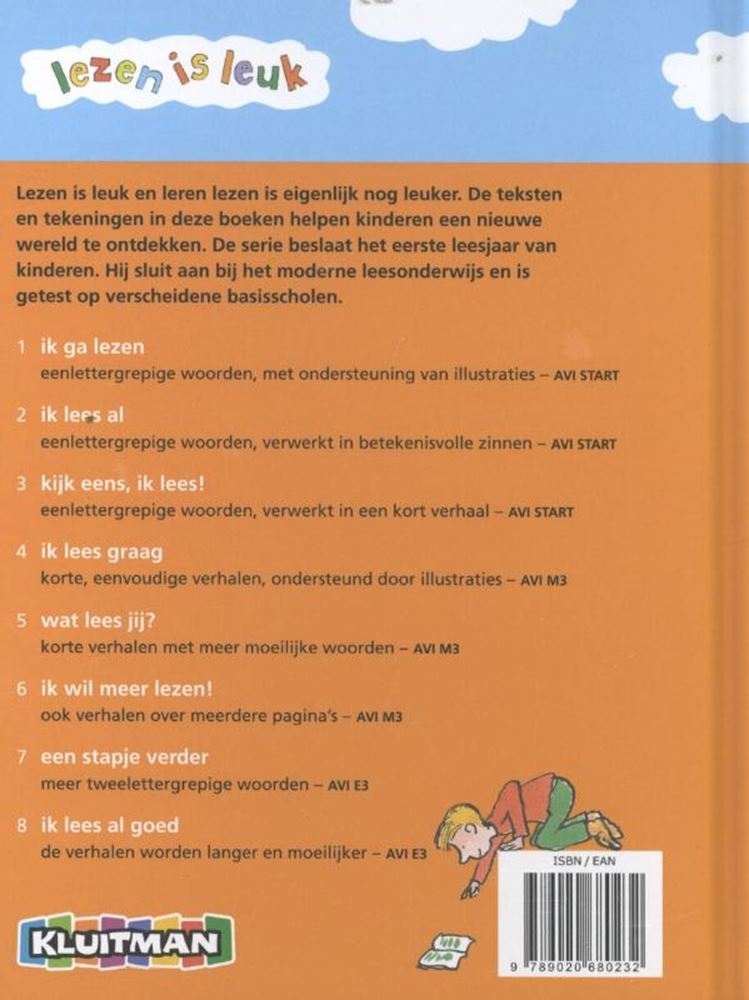 Lesen von Kluitman Lesen ist ein schöner Look Ich habe Avi-Start gelesen