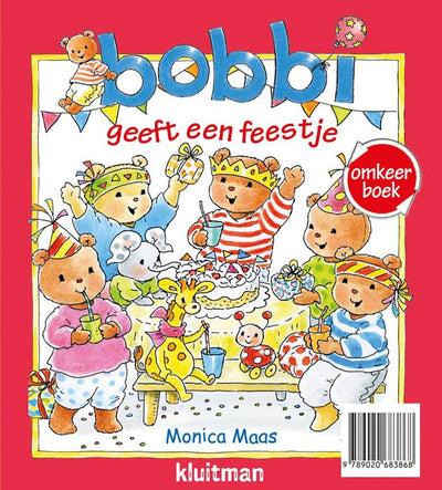 Uitgeverij Kluitman Umkehrung: Herzlichen Glückwunsch, lieber Bobbi. Bobbi feiert eine Party