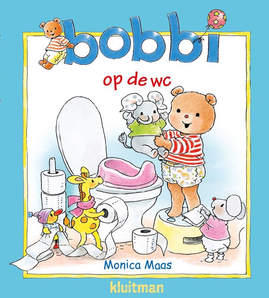 Kluitman Bobbi auf der Toilette