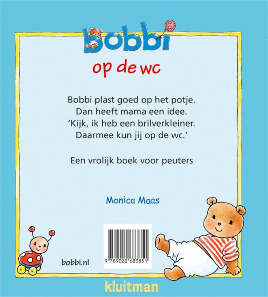 Kluitman Bobbi auf der Toilette