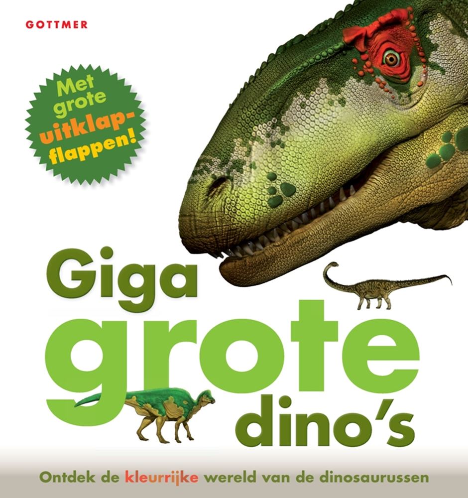 Riesige Dinosaurier mit ausklappbaren Klappen. 4+