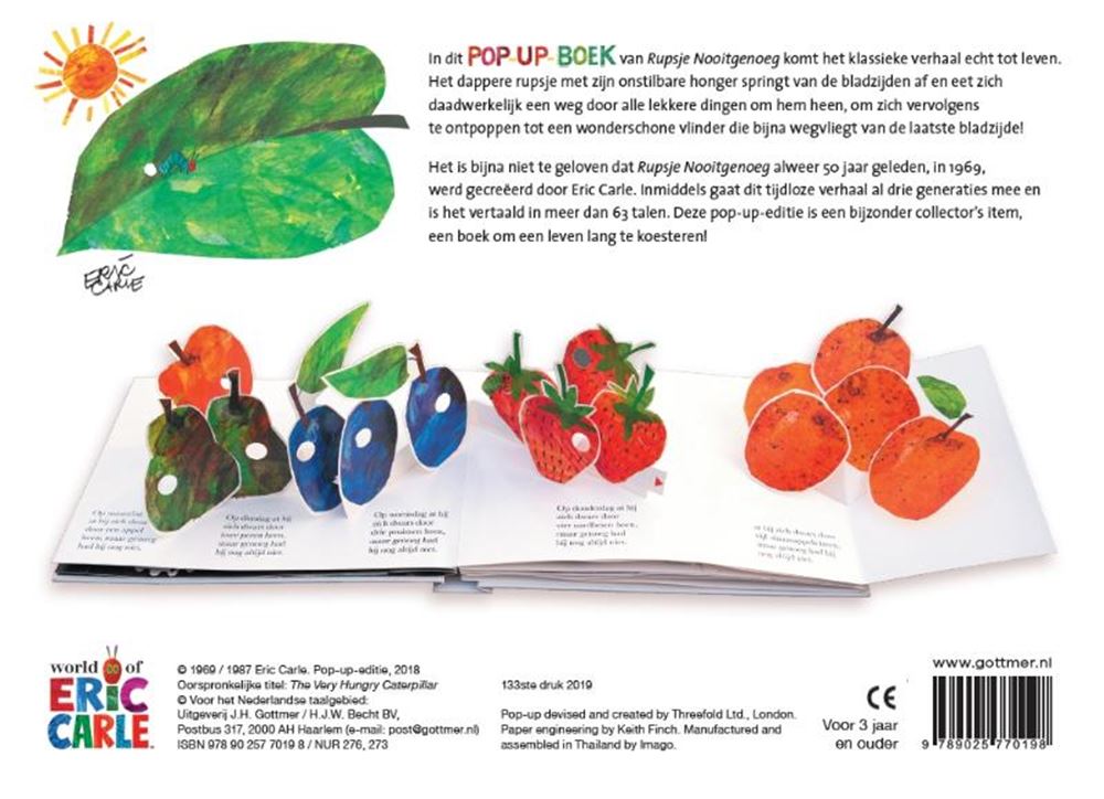 Caterpillar Never Enough (Pop-up-Buch). 3+