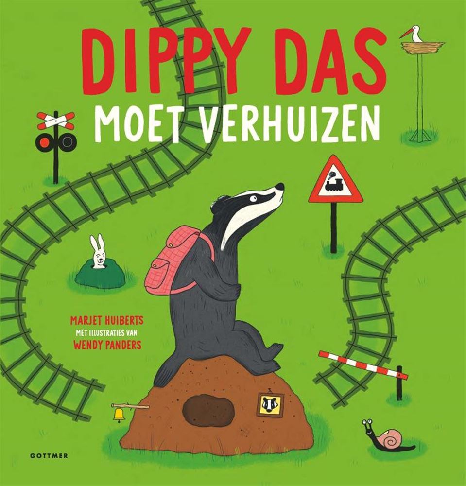 Bilderbuch: Dippy Badger muss umziehen.
