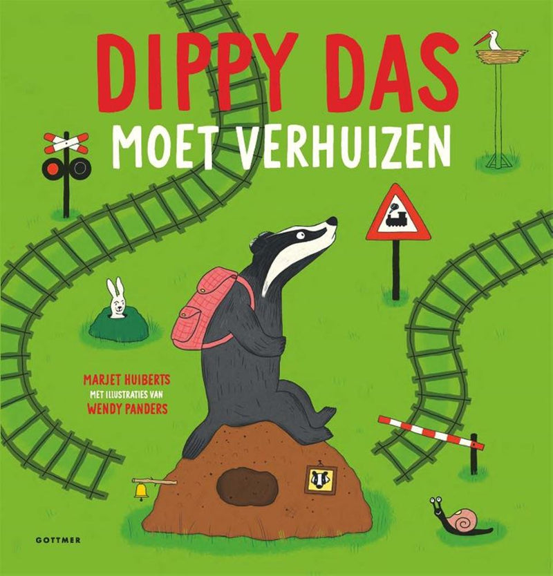 Bilderbuch: Dippy Badger muss umziehen.