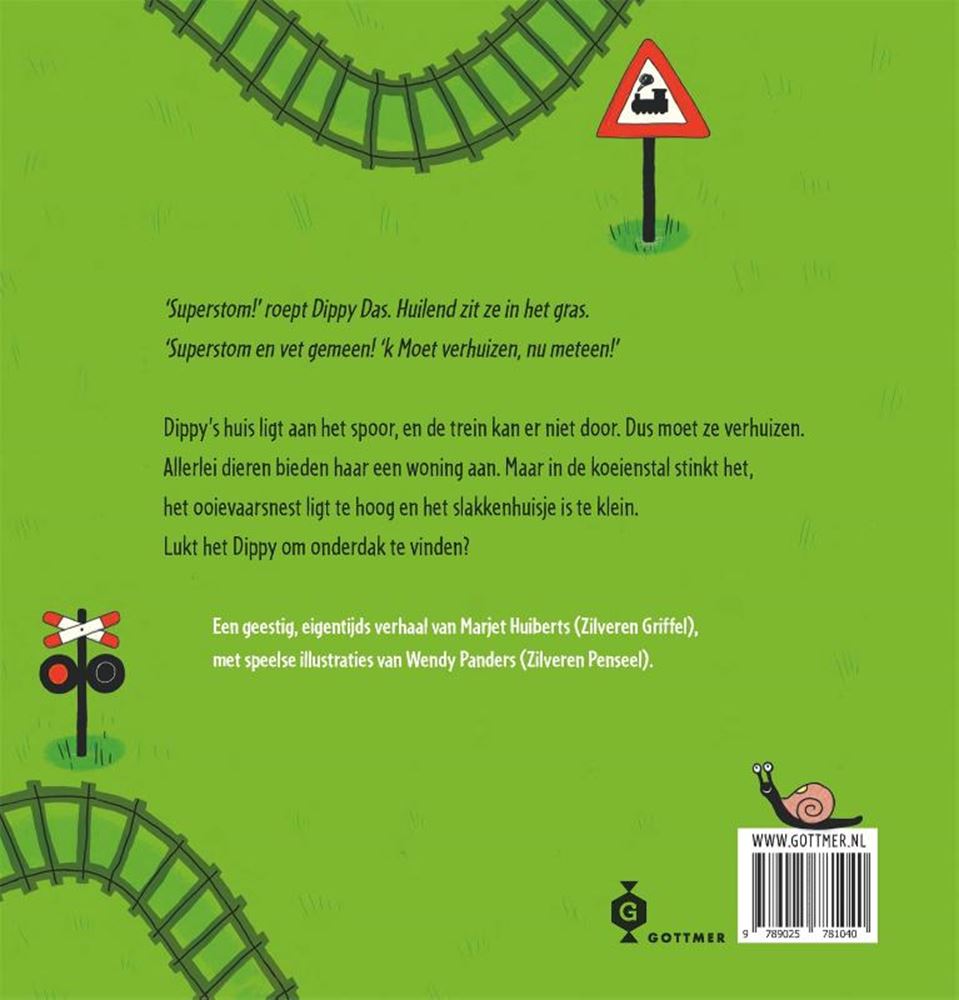 Bilderbuch: Dippy Badger muss umziehen.