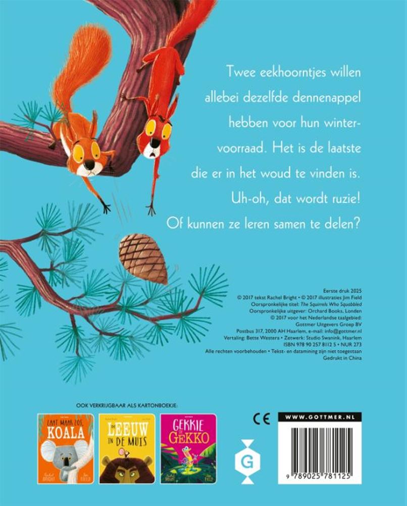 Pappbuch: Zwei kämpfende Eichhörnchen