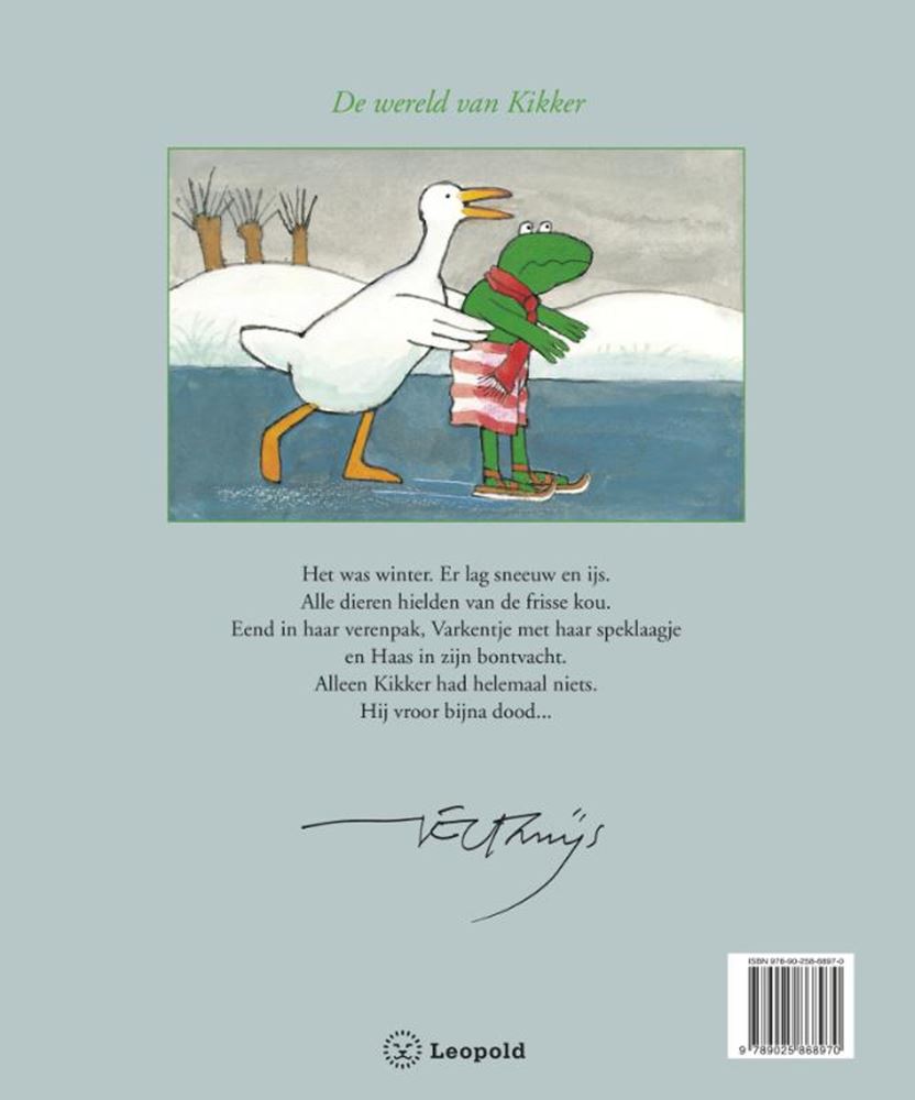Frosch in der Kälte (groß). 4+