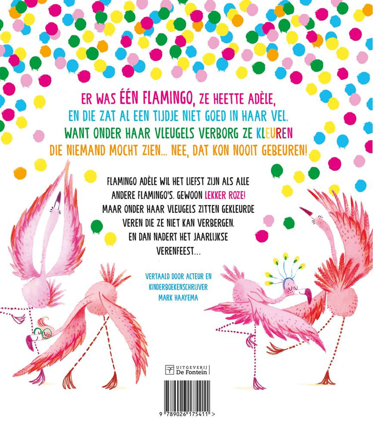 Buch de Regenboogflamingo