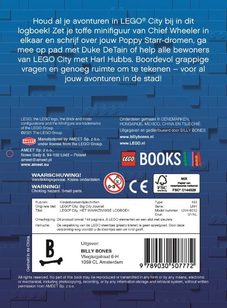 Lego City, das verrückte Logbuch. 6+