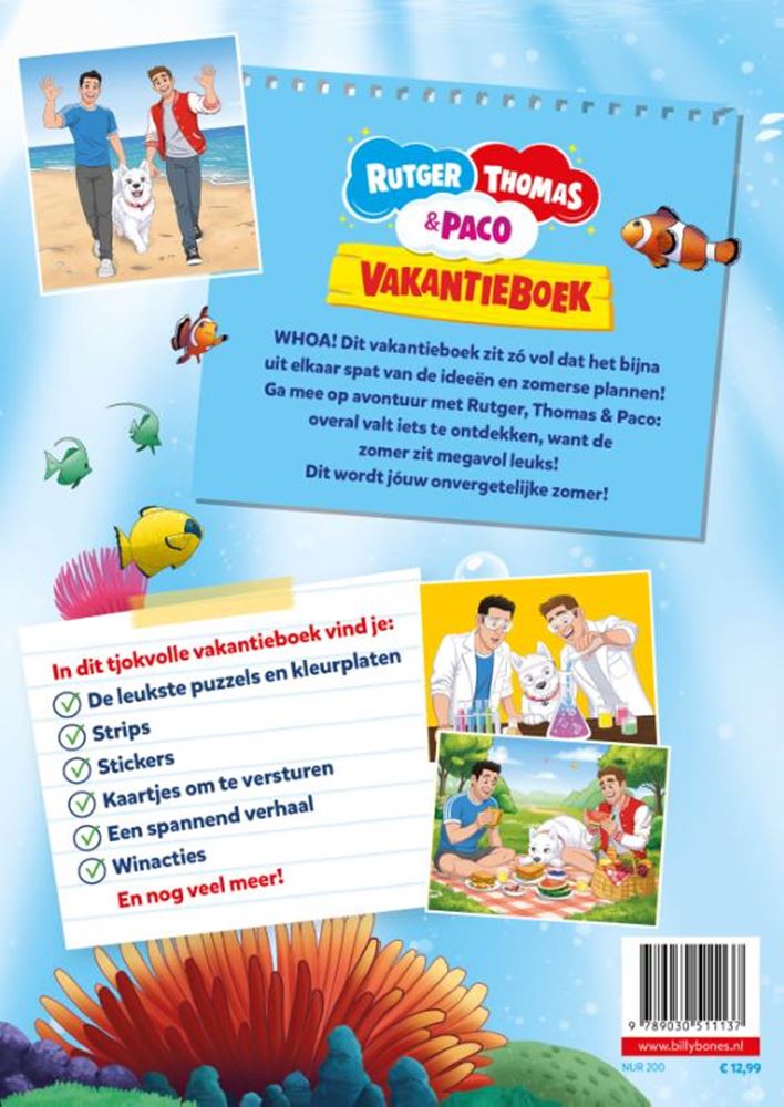 Das Urlaubsbuch von Rutger, Thomas und P