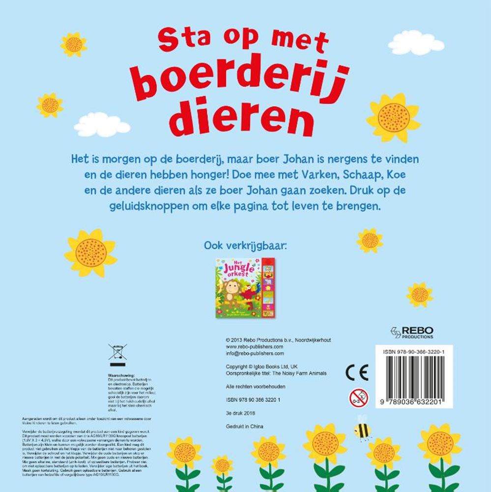 Rebo Publishers Sound Book Farm Animals neu