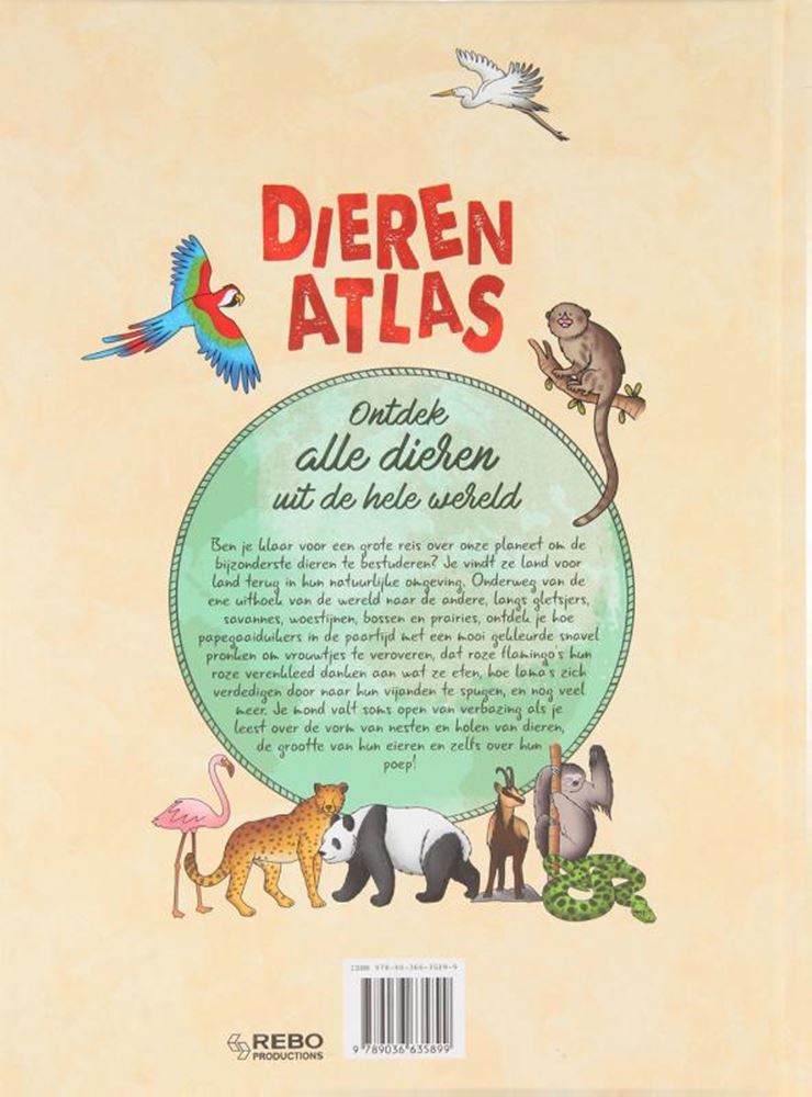 Rebo Publishers Dieren Atlas neu