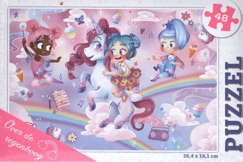 Rebo Productions Puzzle „Over the Rainbow Junior“, 48 Teile