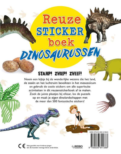 Rebo Publishers Reuzesticker Buch Dinosaurier