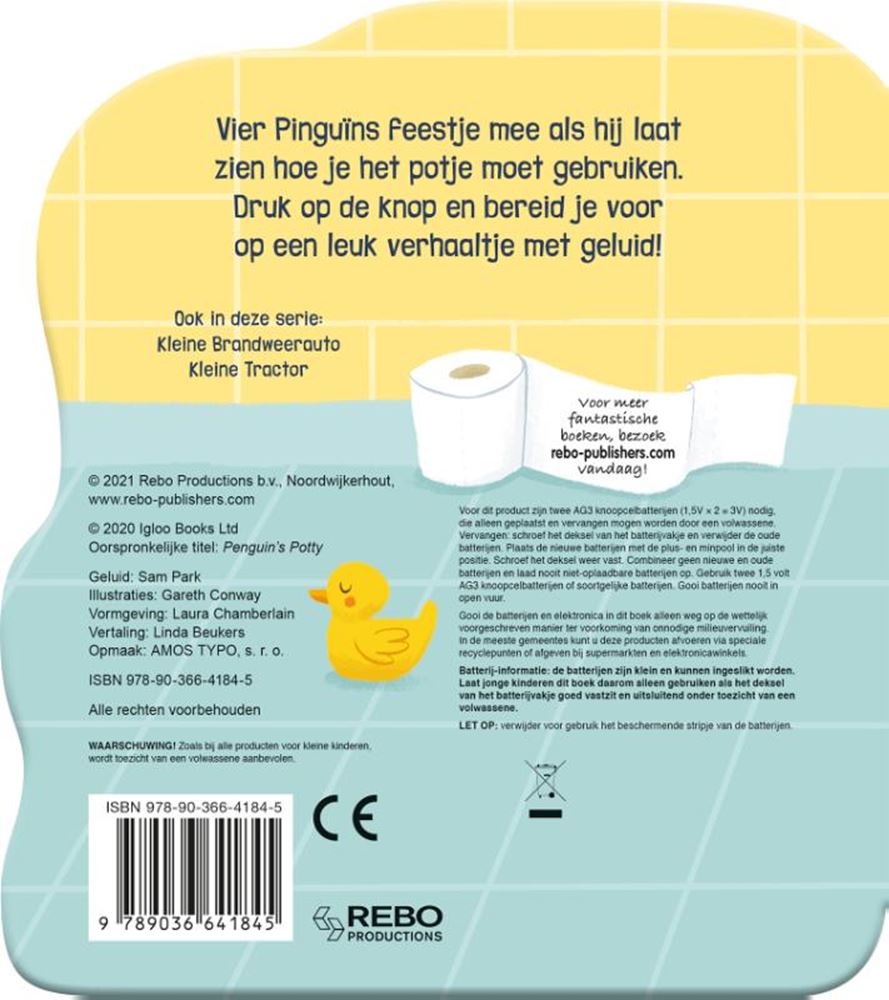 Rebo Publishers Sound Book Pinguin auf Het Potje