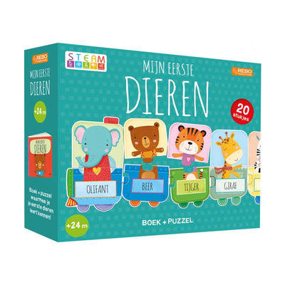 REBO Publishers Book und Rätsel meine ersten Tiere