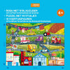 Rebo Publishers Book, Puzzle + 10 Figurenfahrzeuge