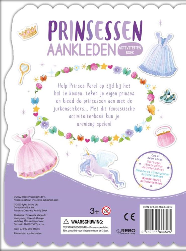 Rebo Publishers Princesss Sticker Pleasure Stickerboek