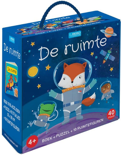 Rebo Publishers das Weltraumbuch und Puzzle, 10 Abbildungen