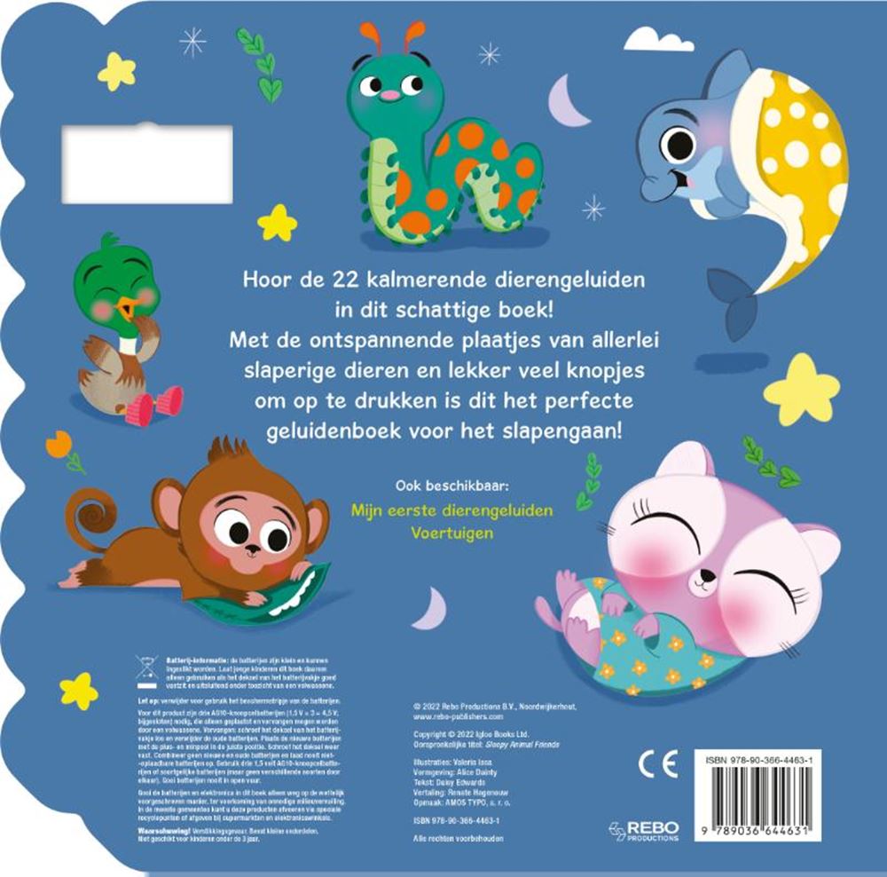 Rebo Publishers Sound Book Schlafenszeit Tierfreund