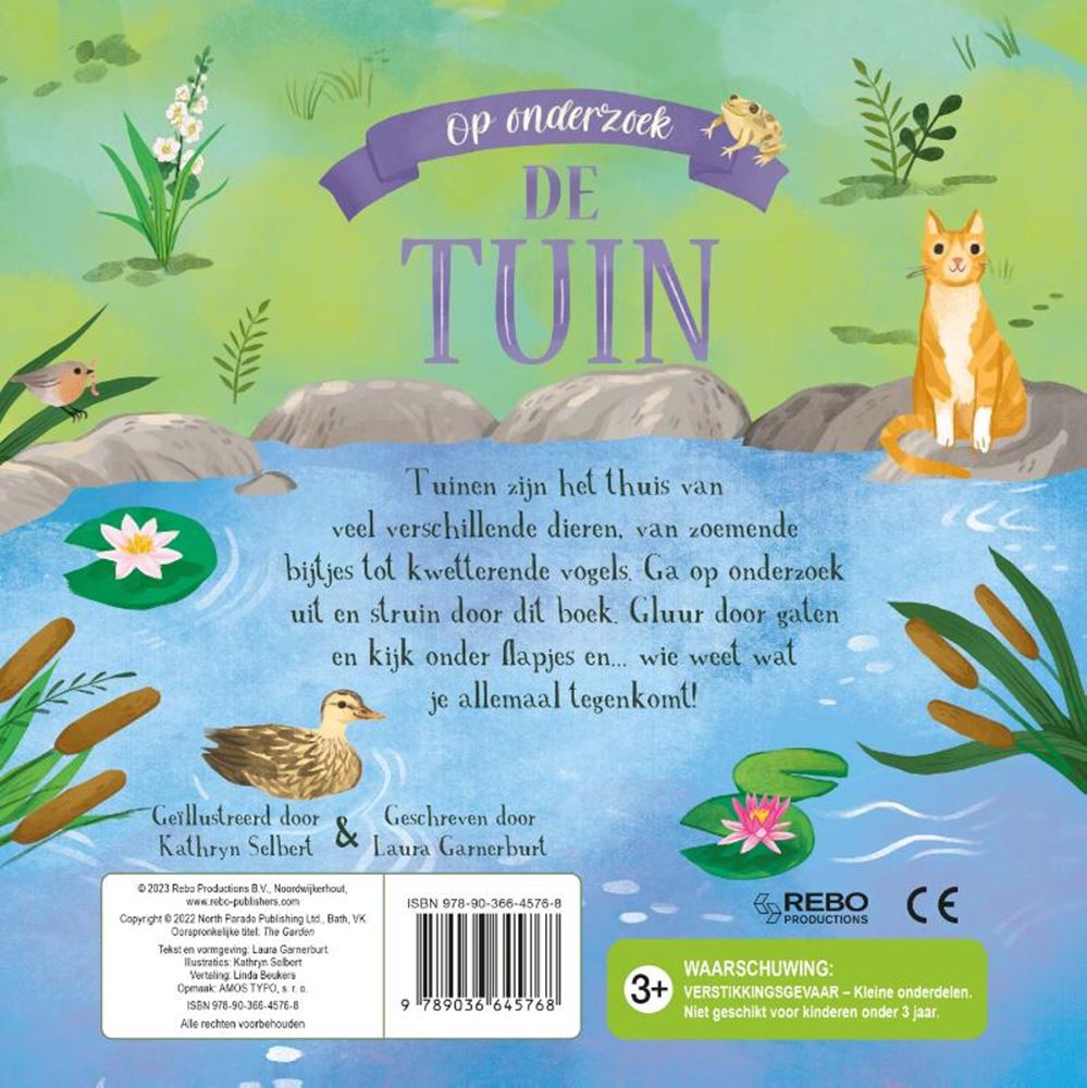 Rebo veröffentlicht den Garten – recherchierendes Klappenbuch